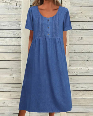 ISABELLA | DENIM MIDI DRESS