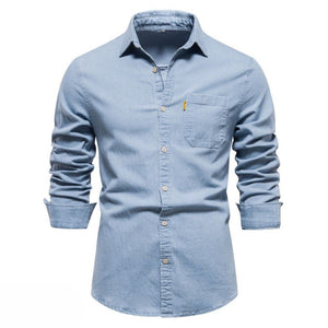 COLLIN™ | ESSENTIAL MEN'S DENIM SHIRT