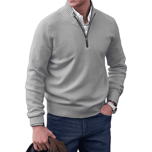 LUKE™ | ELEGANT CASHMERE SWEATER WITH ZIP