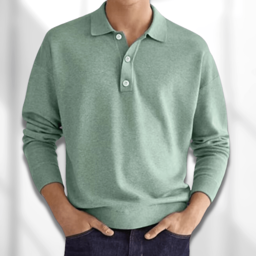 TREVOR | LONG SLEEVE POLO SHIRT