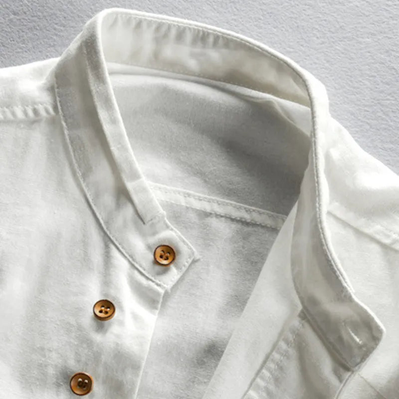 KAIDE | SHIRT WITH STAND-UP COLLAR