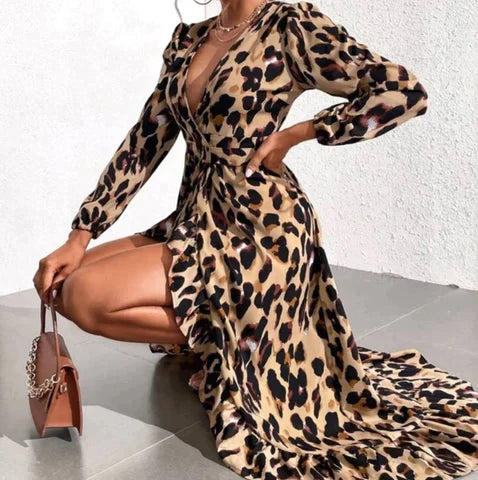 CATHLEEN™ | TRENDY LEOPARD DRESS