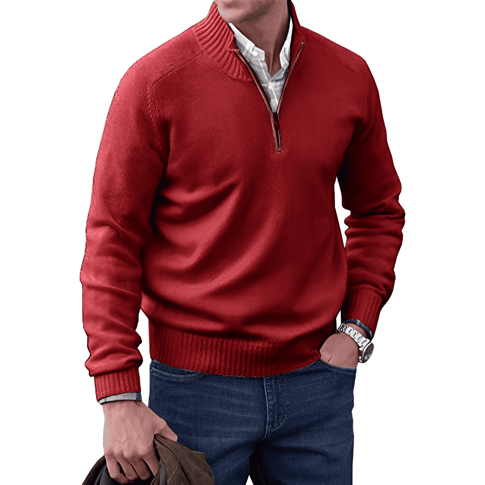 LUKE™ | ELEGANT CASHMERE SWEATER WITH ZIP