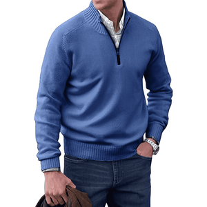 LUKE™ | ELEGANT CASHMERE SWEATER WITH ZIP