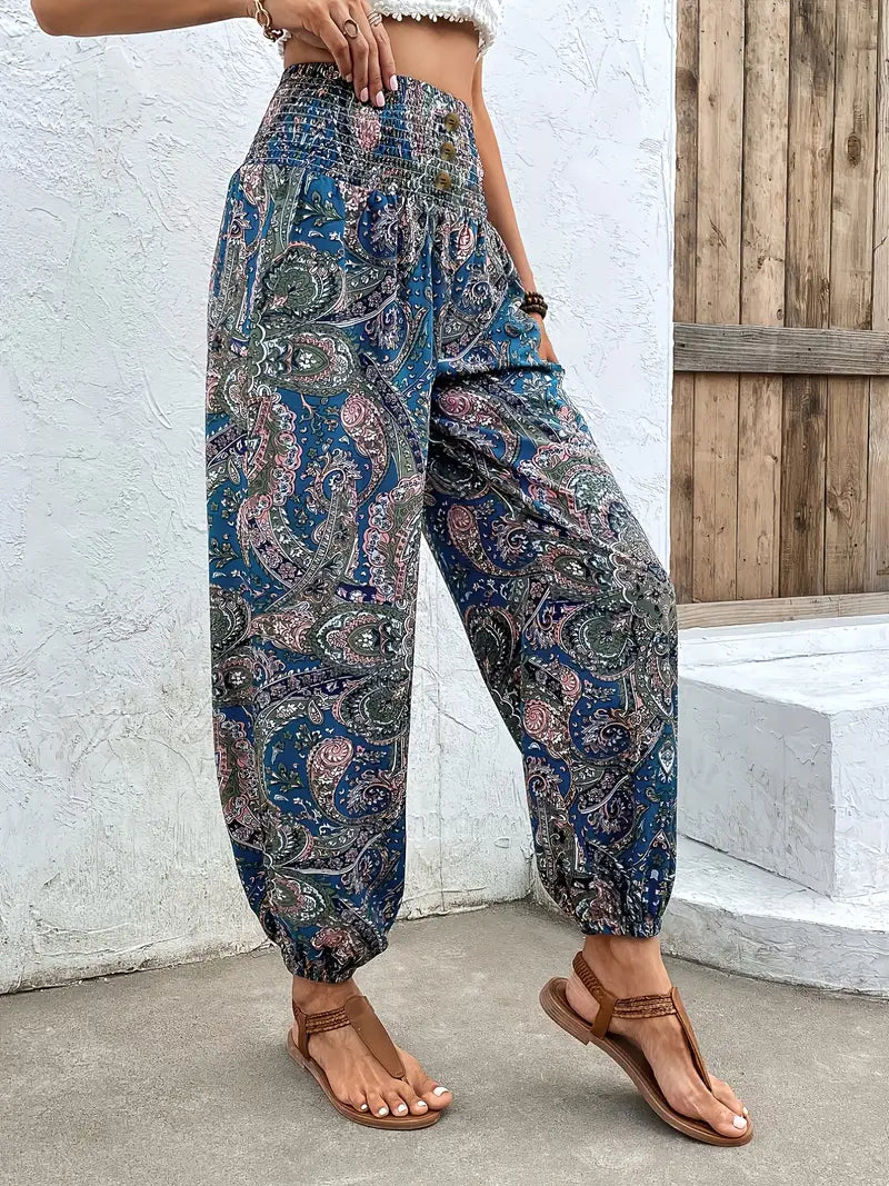 GAELLE | HIGH-WAIST SUMMER PANTS