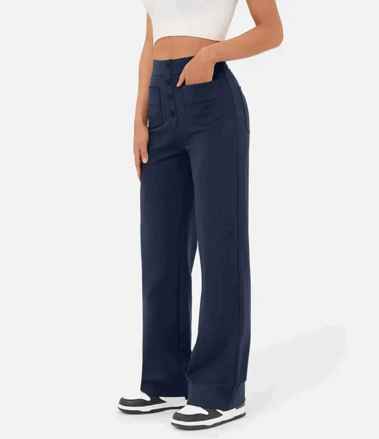 Aubrey™ | Elastic trousers with high waist | 1+1 FREE